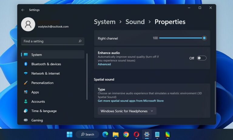 How To Enable Spatial Sound On Windows 11 - Vodytech